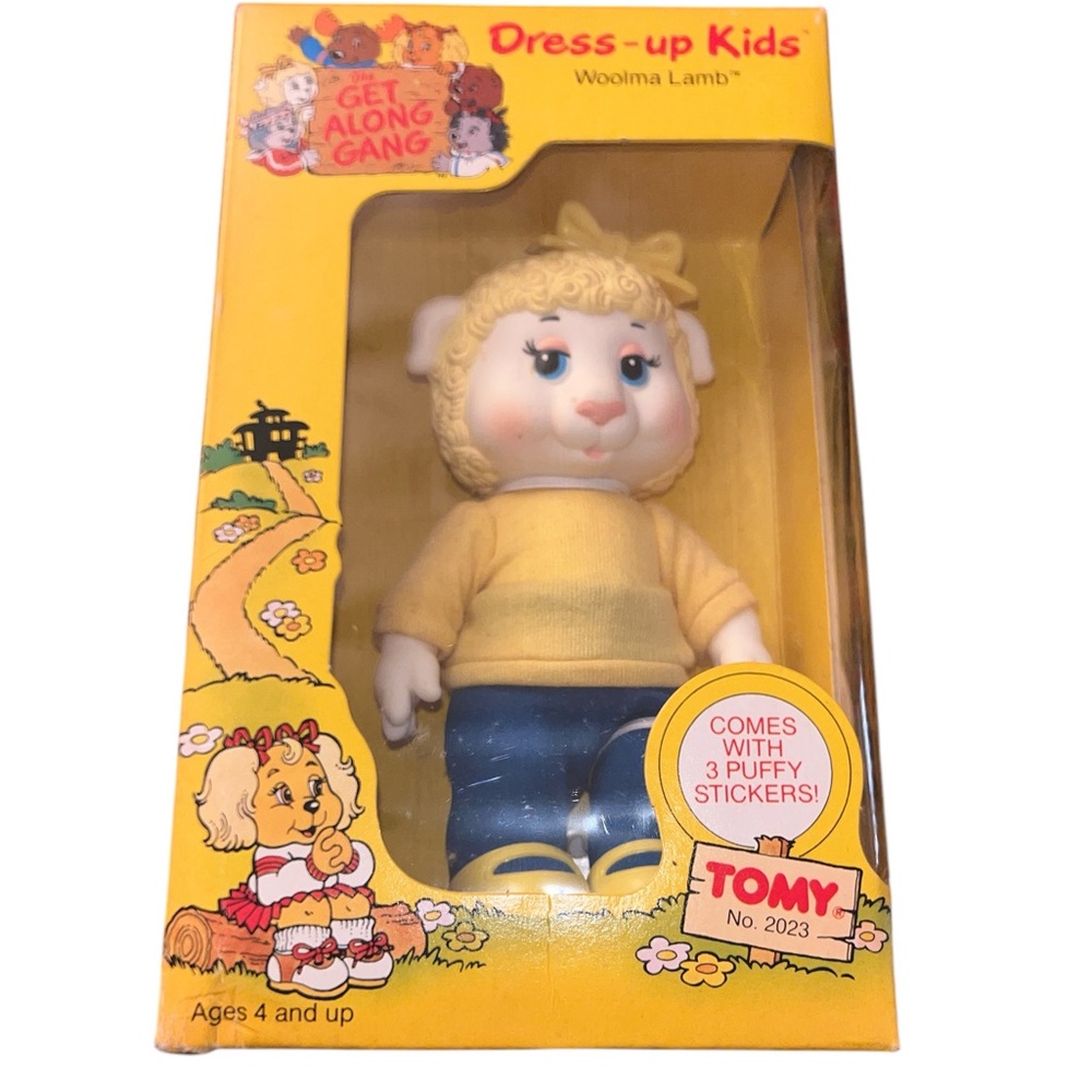 Vintage Woolma Lamb 1984 The Get Along Gang Dress-Up Kids by Tomy NEW HTF RARE